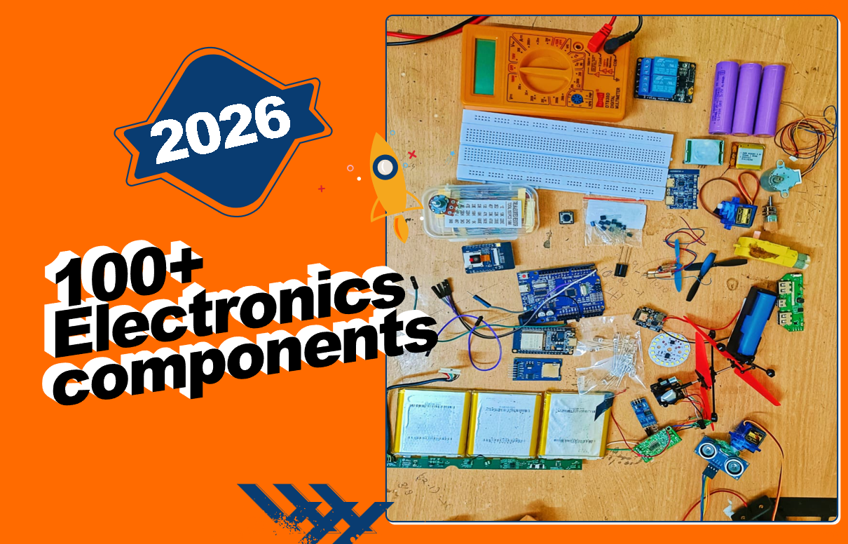 100+ Electronics Components