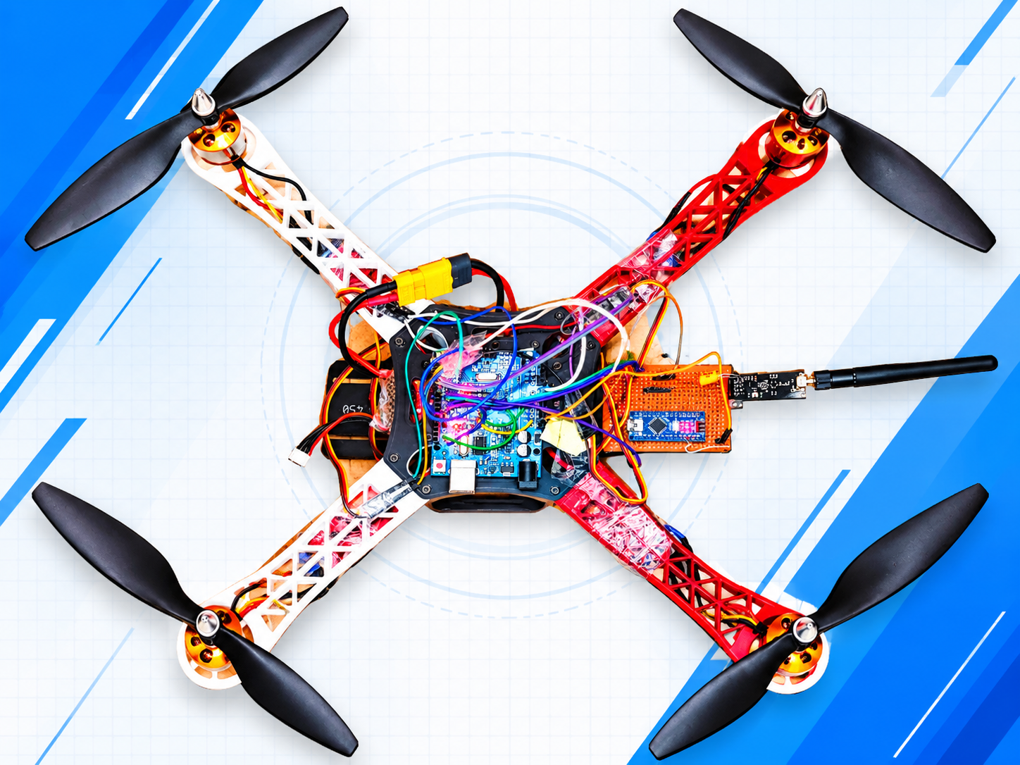 DIY Arduino Drone: nRF24 Remote, Receiver & Flight Controller Bring-Up (Wiring, Test Code, Fixes)